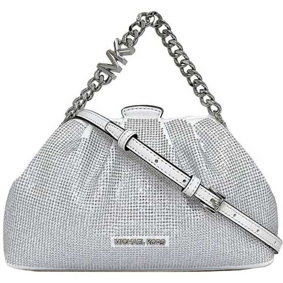 Michael Kors 3-way clutch bag Nora Small ec-23288 White 35T4S7NC5C Unused Cot... - Picture 2 of 11